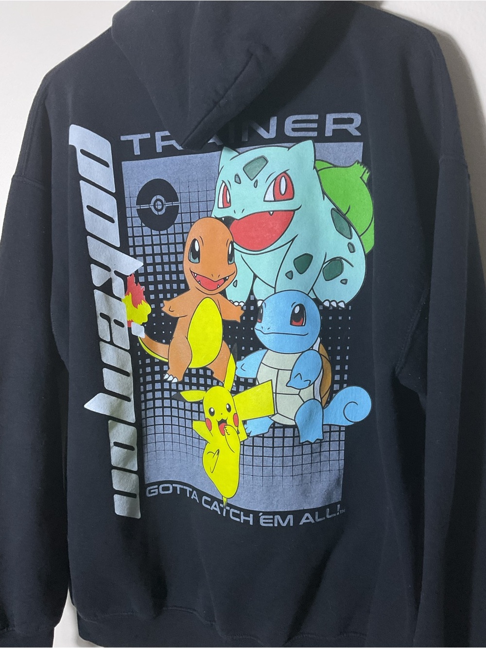 Pokemon Trainer Hoodie Men's L Black Target Exclusive Gotta Catch Em All Graphic - Picture 7 of 8